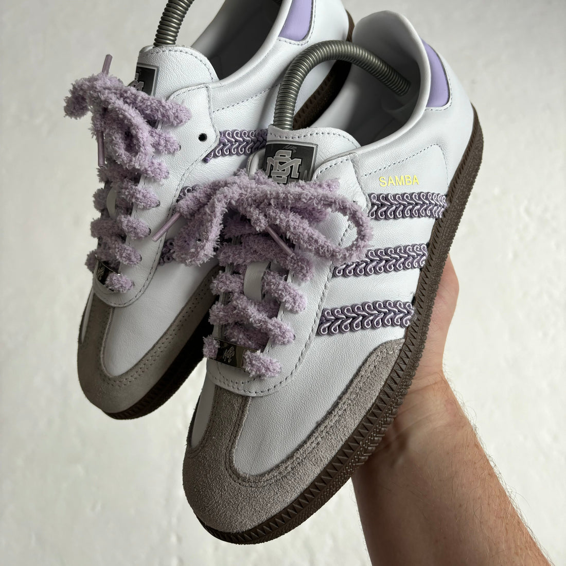 Lilac Twine - Adidas Samba Custom Sneakers