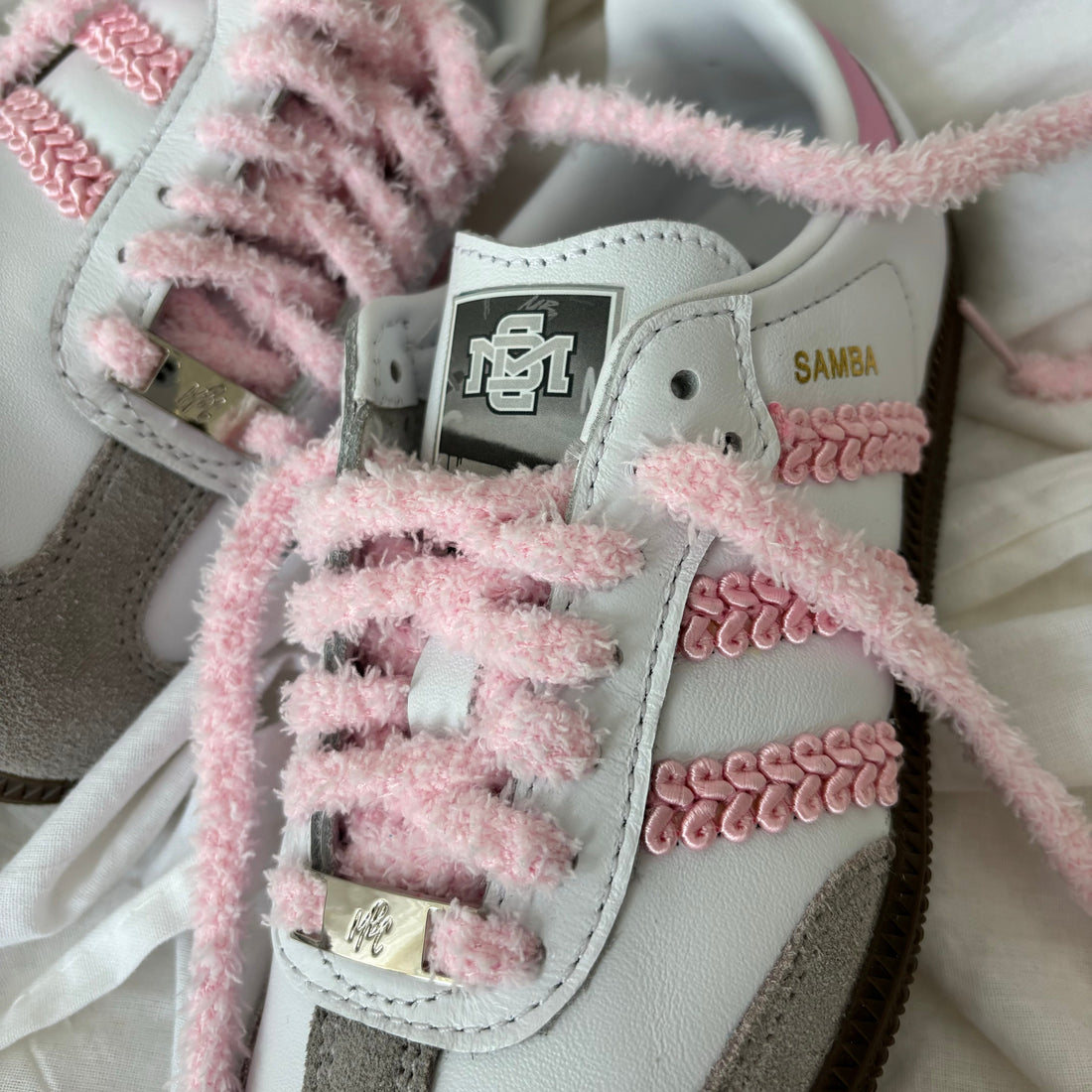 Pink Twine - Adidas Samba Custom Sneakers