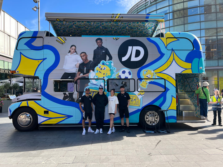 MattB Customs team outside the JD Back to School Bus