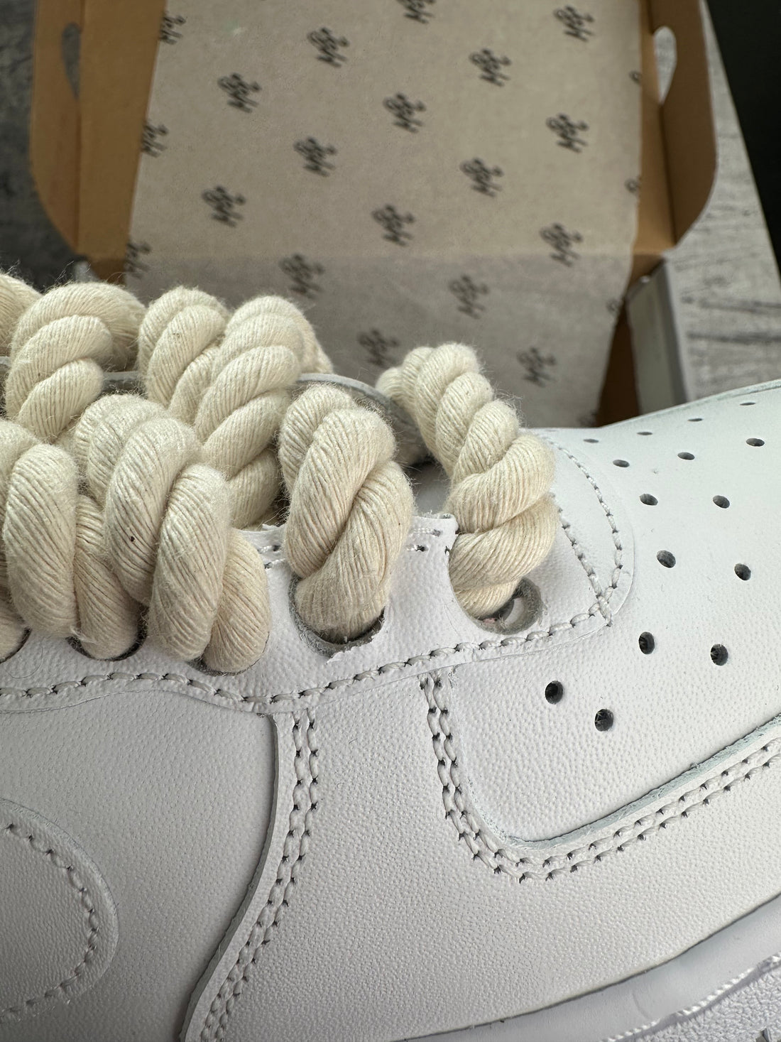 Thicc Laces - Air Force 1 | UK 4 (Faulty) Nike Sneakers