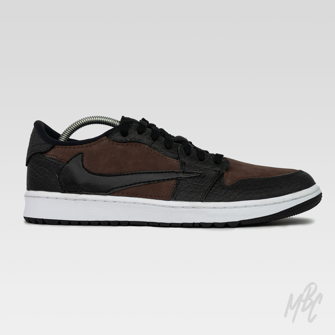 Mocha Reverse Suede - Jordan 1 Low Golf Custom