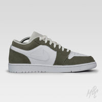 Sage Suede Reverse Swoosh - Jordan 1 Low | UK 9 Nike Sneakers