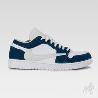 Navy Reverse Swoosh - Jordan 1 Low | UK 6