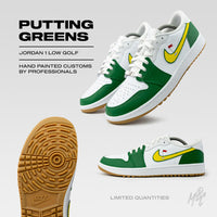 Putting Greens Jordan 1 Low Golf Custom Sneakers