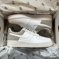 Sandy Suede Air Force 1 Custom Trainers