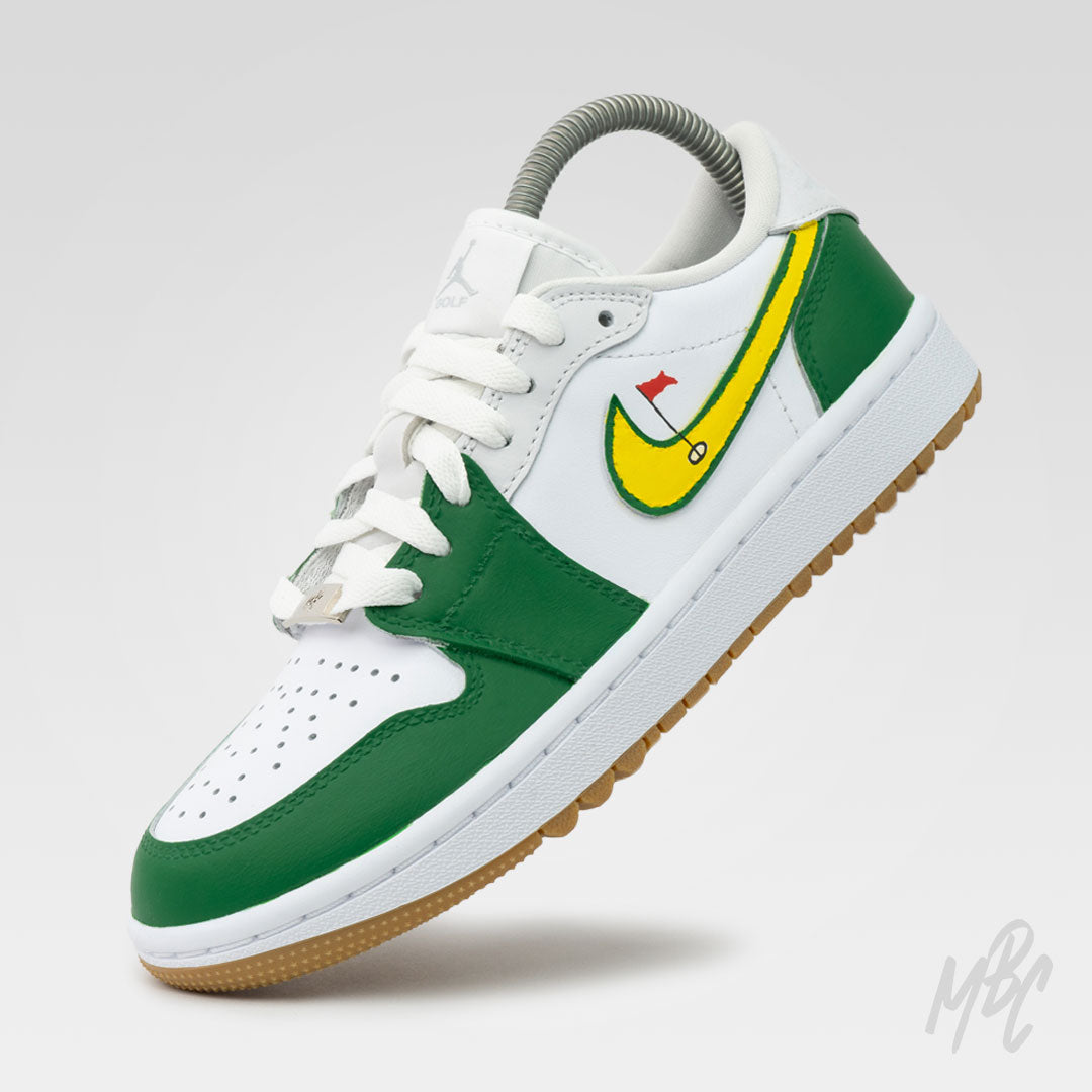 Putting Greens - Jordan 1 Low Golf Custom