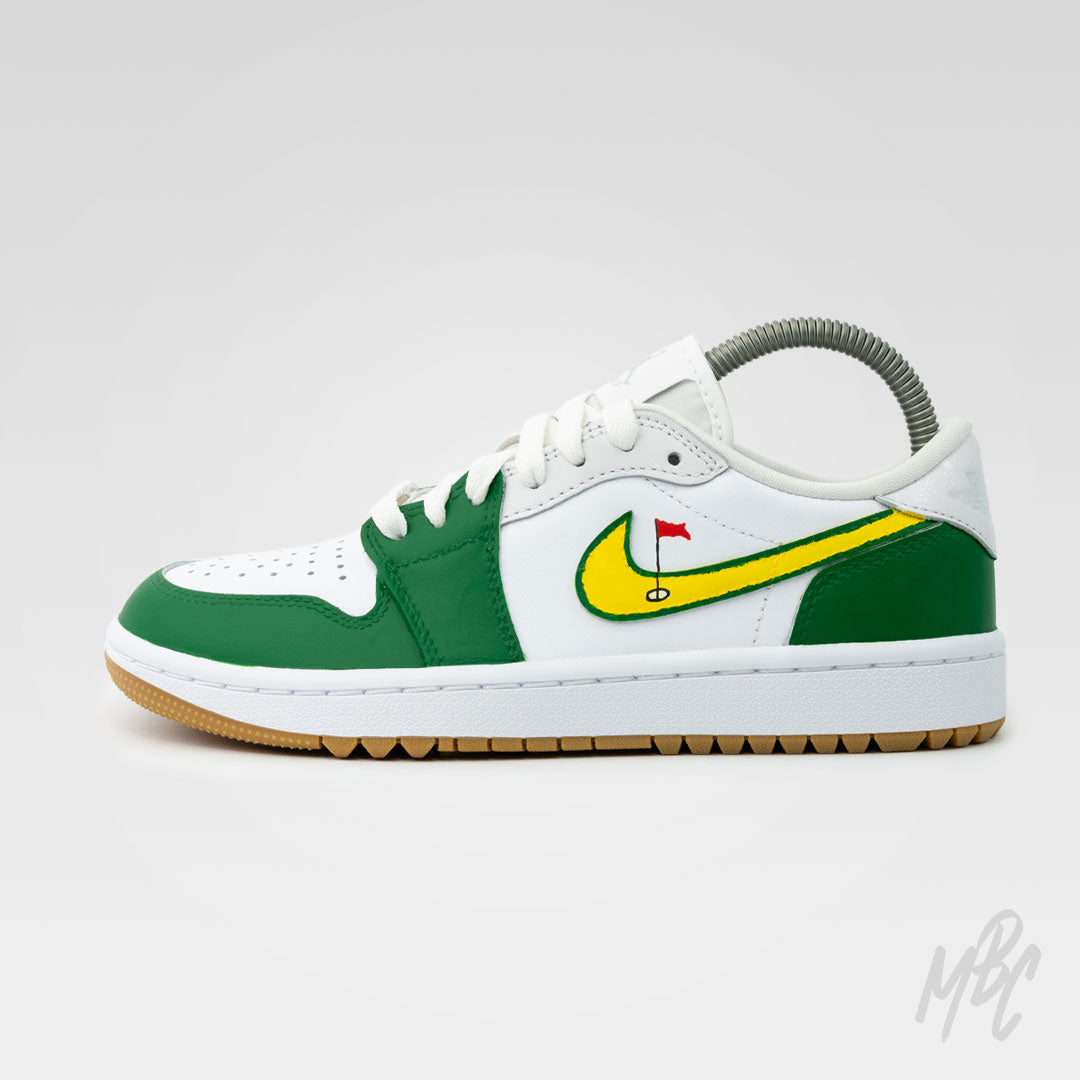 Putting Greens - Jordan 1 Low Golf Custom