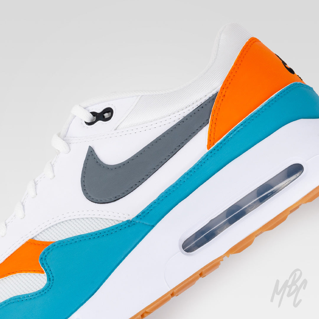 Nike Air Max 1 Golf Custom Sneakers featuring hand painted design - Miami Country Club Nike Air Max 1 Golf