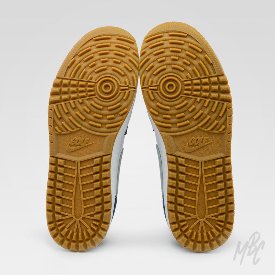 Custom Golf Jordan 1 Low - Navy Reverse Swoosh Suede