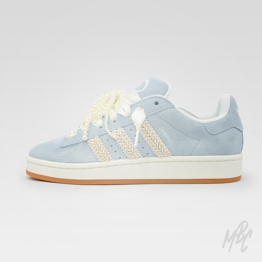 Ocean Pearl Adidas Campus Custom Sneakers