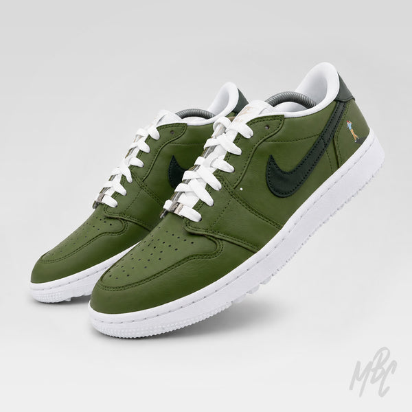 O*n様 jordan 1 low golf Off The Tee - Custom Hand Painted Jordan 1 Low Golf Sneakers