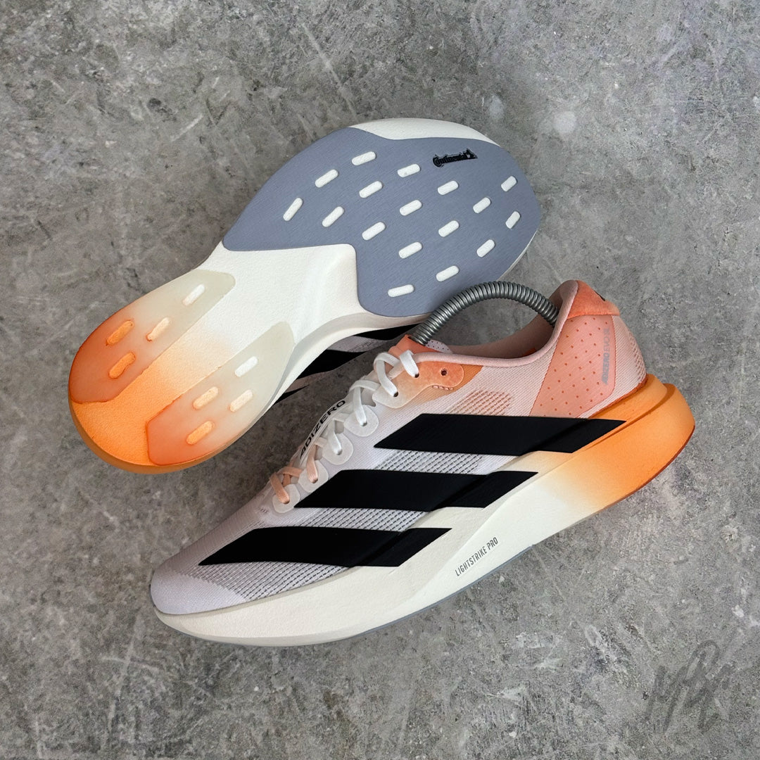 Dip Dye Gradient Adidas EVO SL custom outsole view with orange gradient heel