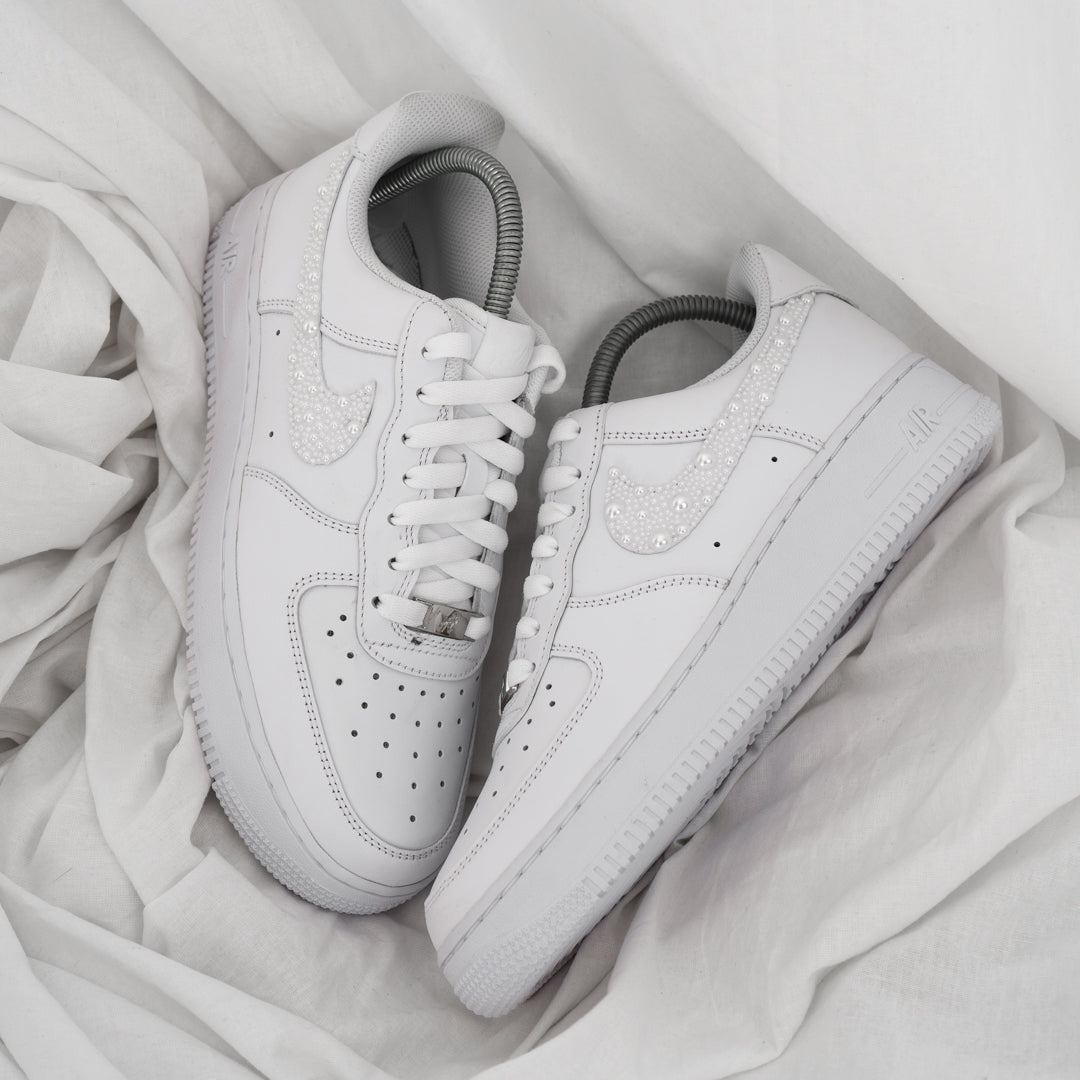 Pearl Swooshes - Air Force 1 Custom
