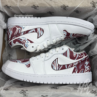 Liquid Marble - Jordan 1 Low Custom | UK 6