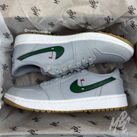Clean On The Green - Jordan 1 Low Golf Custom | UK 8