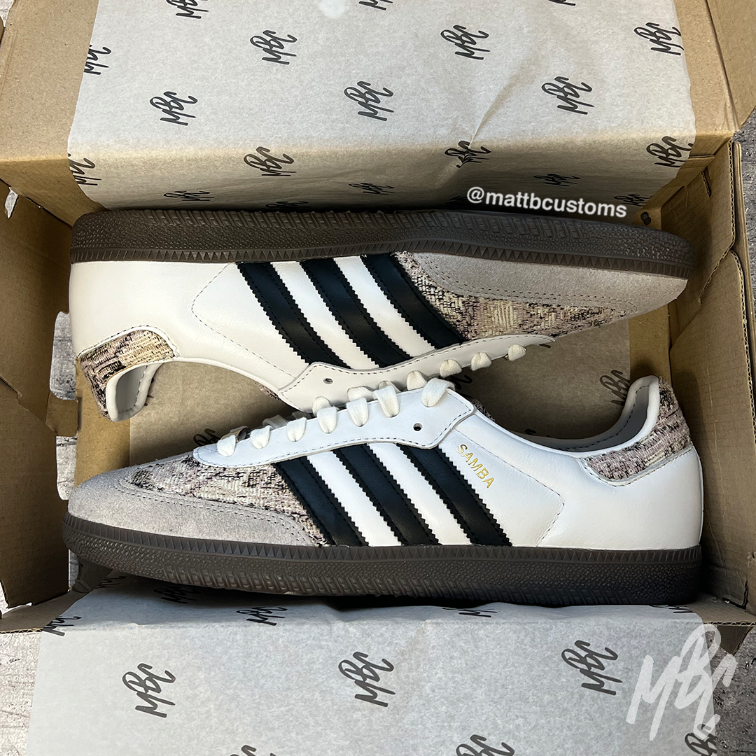 Vintage Carpet Adidas Samba custom trainers