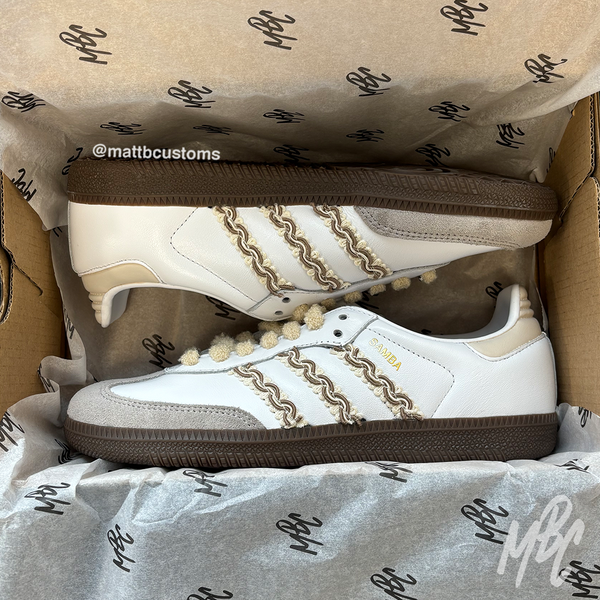 Beige Twine - Adidas Samba | UK 5 MattB Customs Beige Twine - Adidas Samba | UK 5 MattB Customs