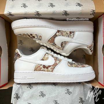 Vintage Carpet Custom - Air Force 1 Trainers in a UK 7.5