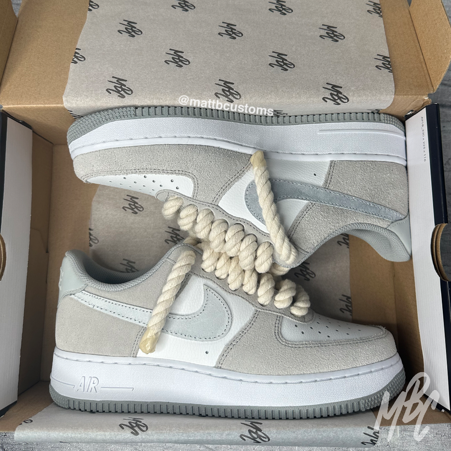 Sand Stone Thicc Lace - Air Force 1 Custom | UK 8 Nike Sneakers