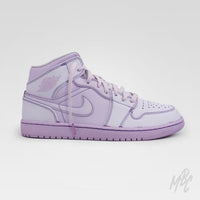 Purple Dip Dye - Jordan 1 Mid Custom Nike Sneakers