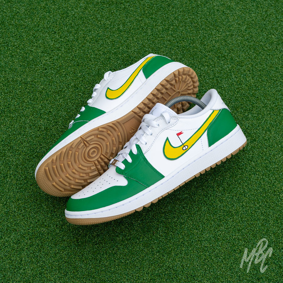 Putting Greens Jordan 1 Low Golf Custom Sneakers