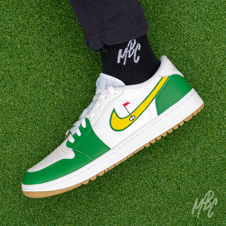 Putting Greens Jordan 1 Low Golf Custom Sneakers