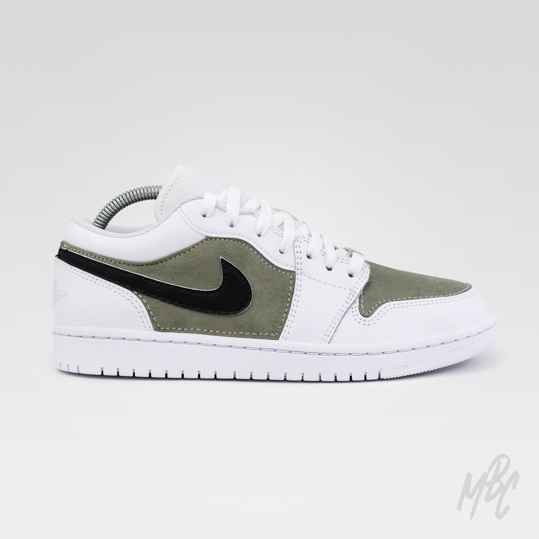 Sage Green Suede - Jordan 1 Low Custom Nike Sneakers