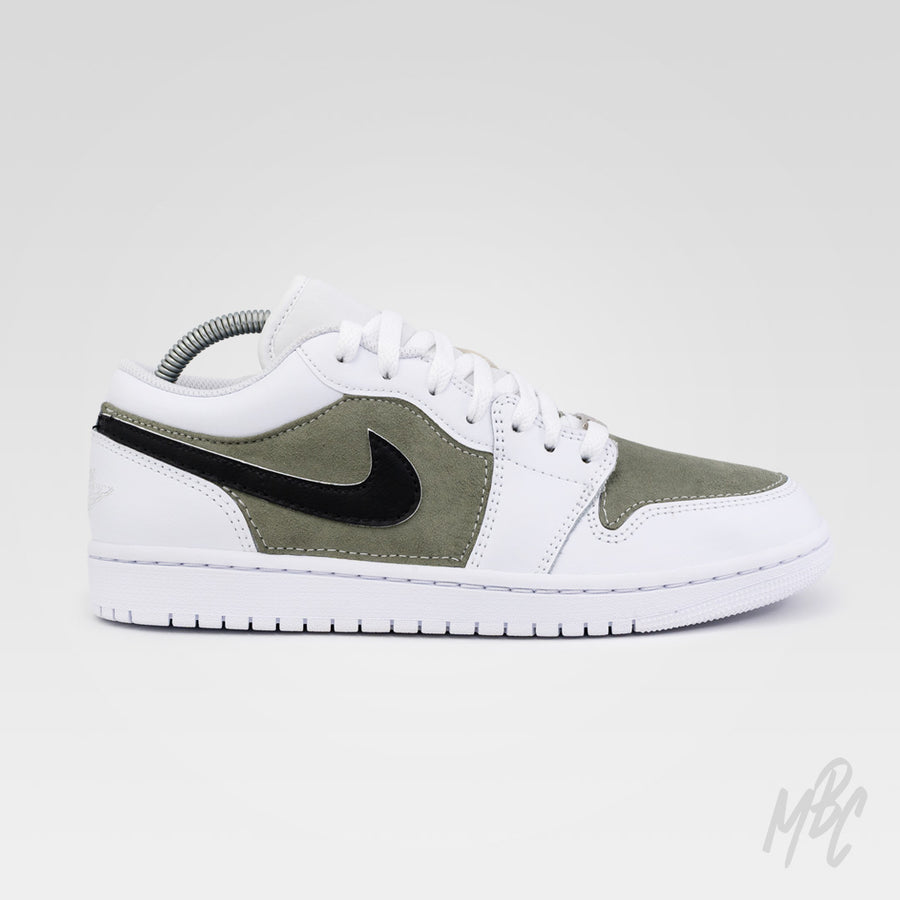 Sage Green Suede - Jordan 1 Low Custom Nike Sneakers