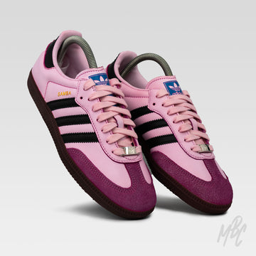 Pink Dip Dye - Adidas Samba Custom