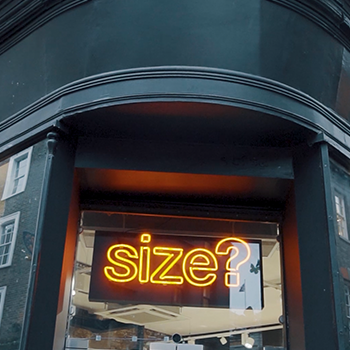 size? Carnaby street light up sign 