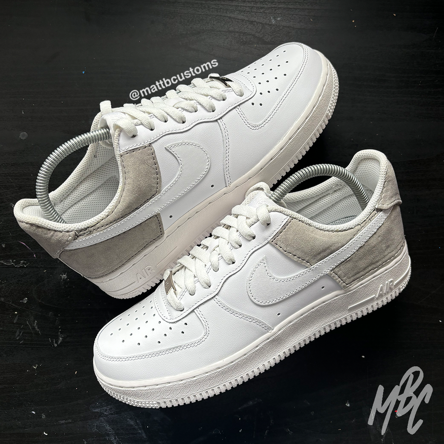 Sandy Suede Air Force 1 Custom Trainers