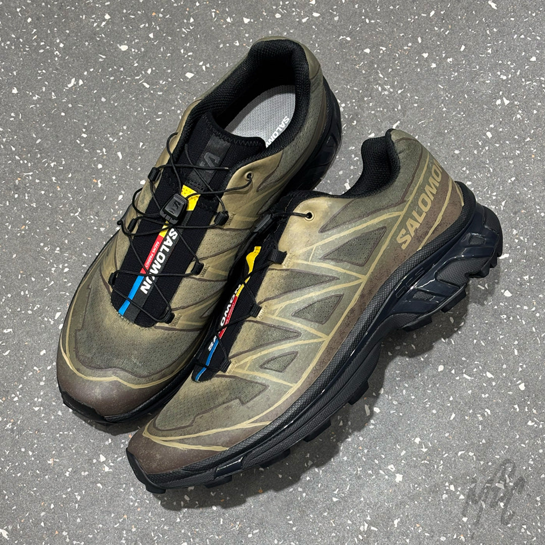 Terrain Roamer Salomon XT-6 custom with rugged earth inspired design and trail sole