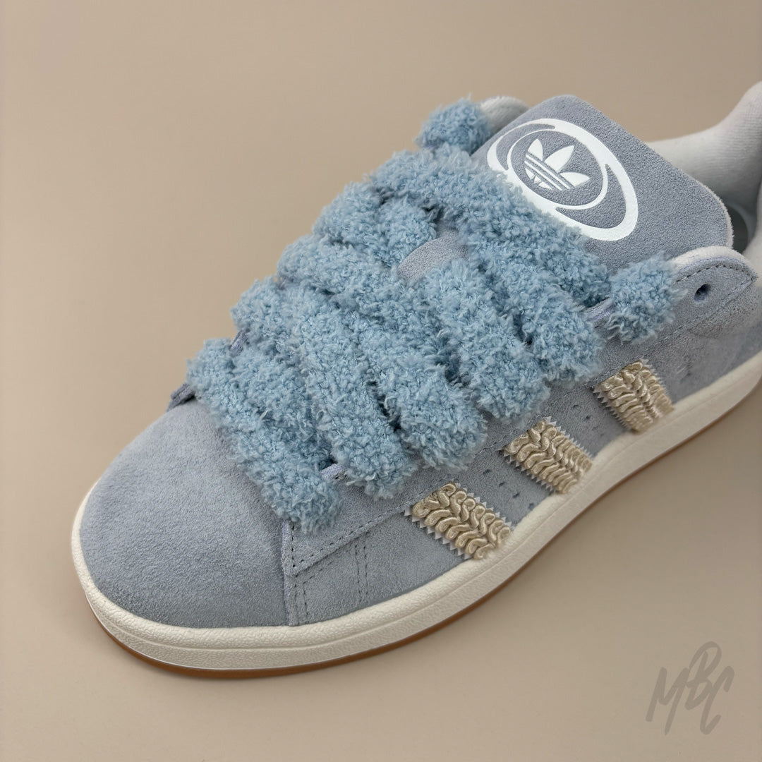 Thick Fluffy Laces Baby Blue