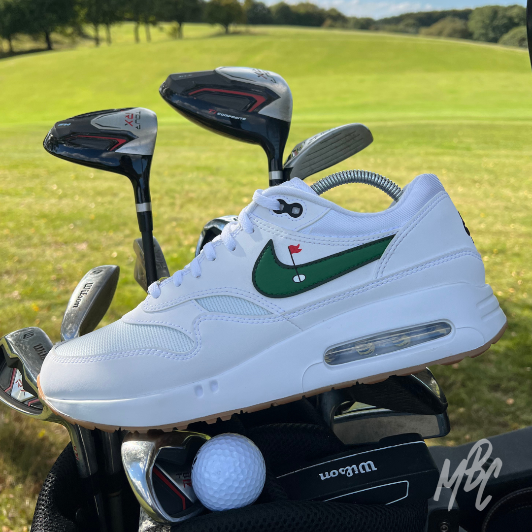 Clean on the Green - Air Max 1 Golf Custom