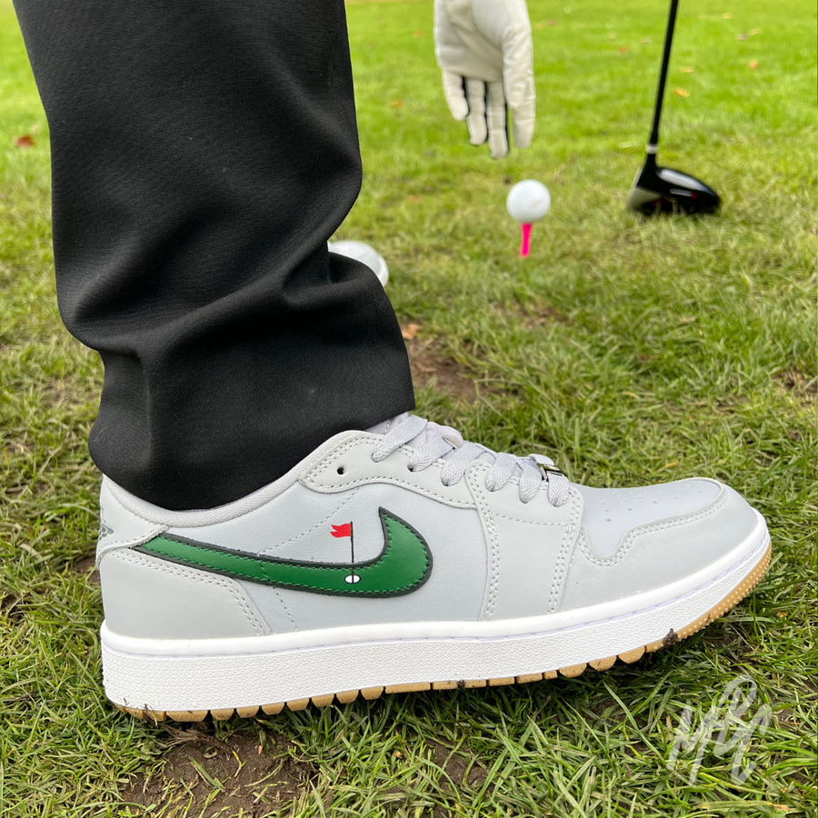 Clean on the Green - Jordan 1 Low Golf Custom