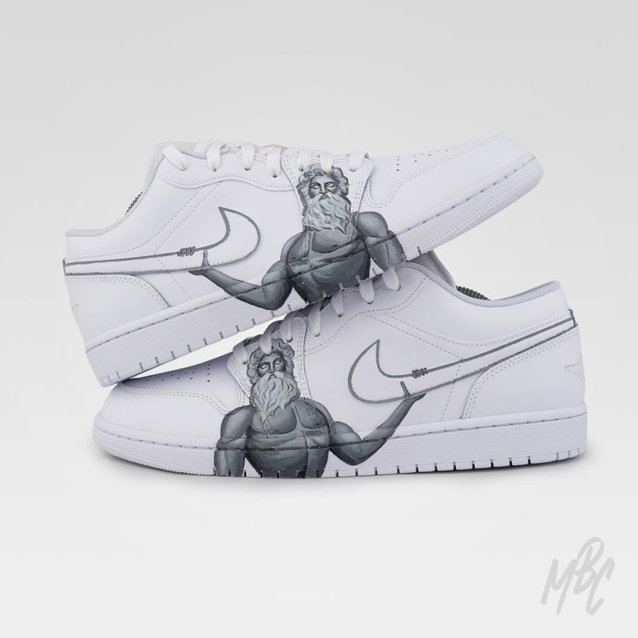 Zeus - Jordan 1 Low Custom Trainers – MattB Customs