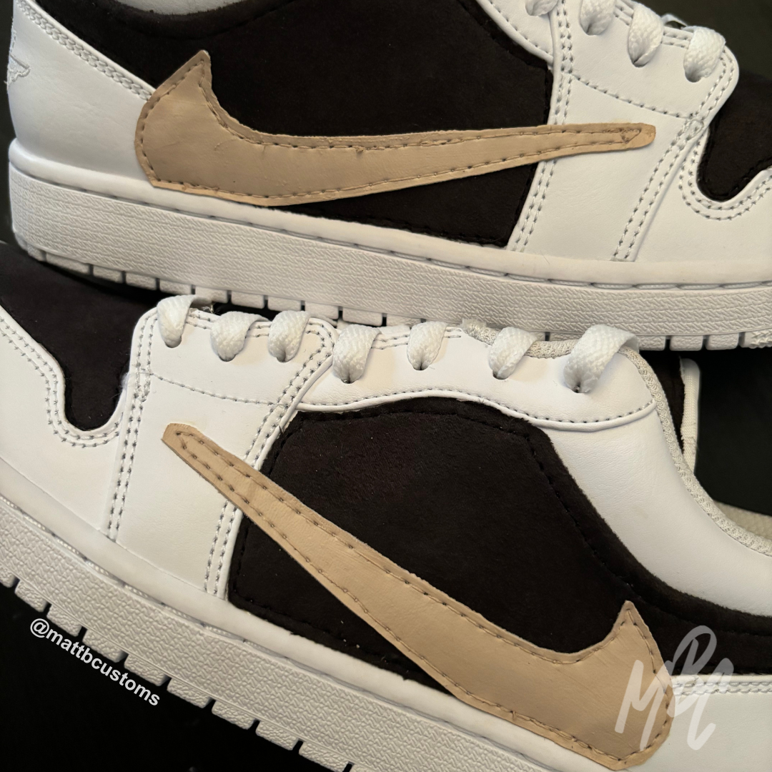 Cactus Suede Jordan 1 Low Custom Trainers