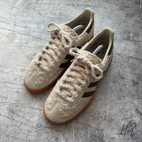 Coffee Cream Boucle Adidas Spezial Custom Sneakers