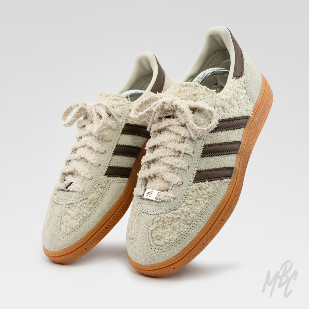 Coffee Cream Boucle Adidas Spezial Custom Sneakers