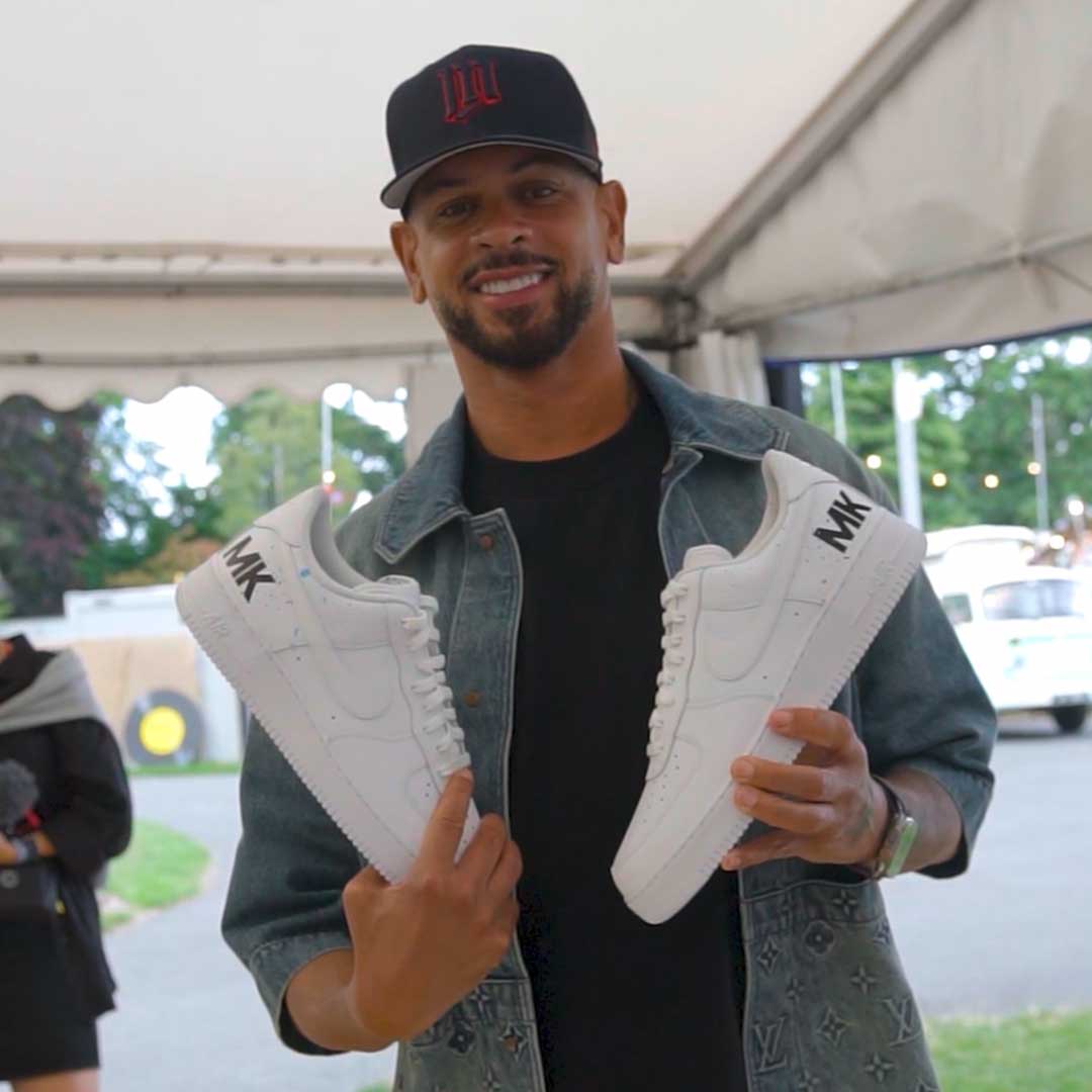 MK with custom shoes 