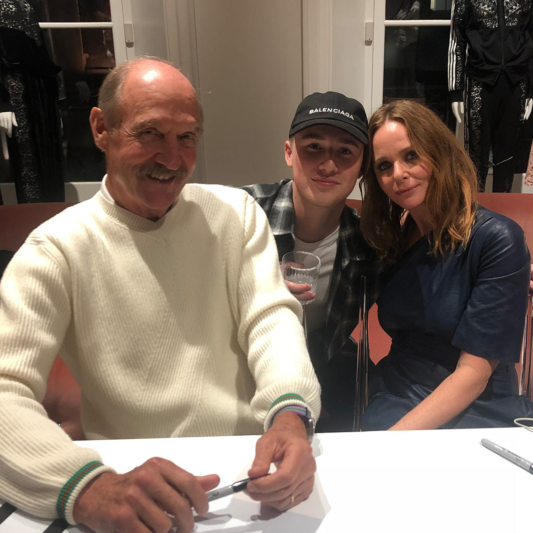 Matt with Stella McCartney and Stan Smith