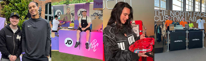 MattB Customs brand activations with Whoop x Virgil van Dijk, JD Longitude, Dua Lipa x Puma, and The North Face