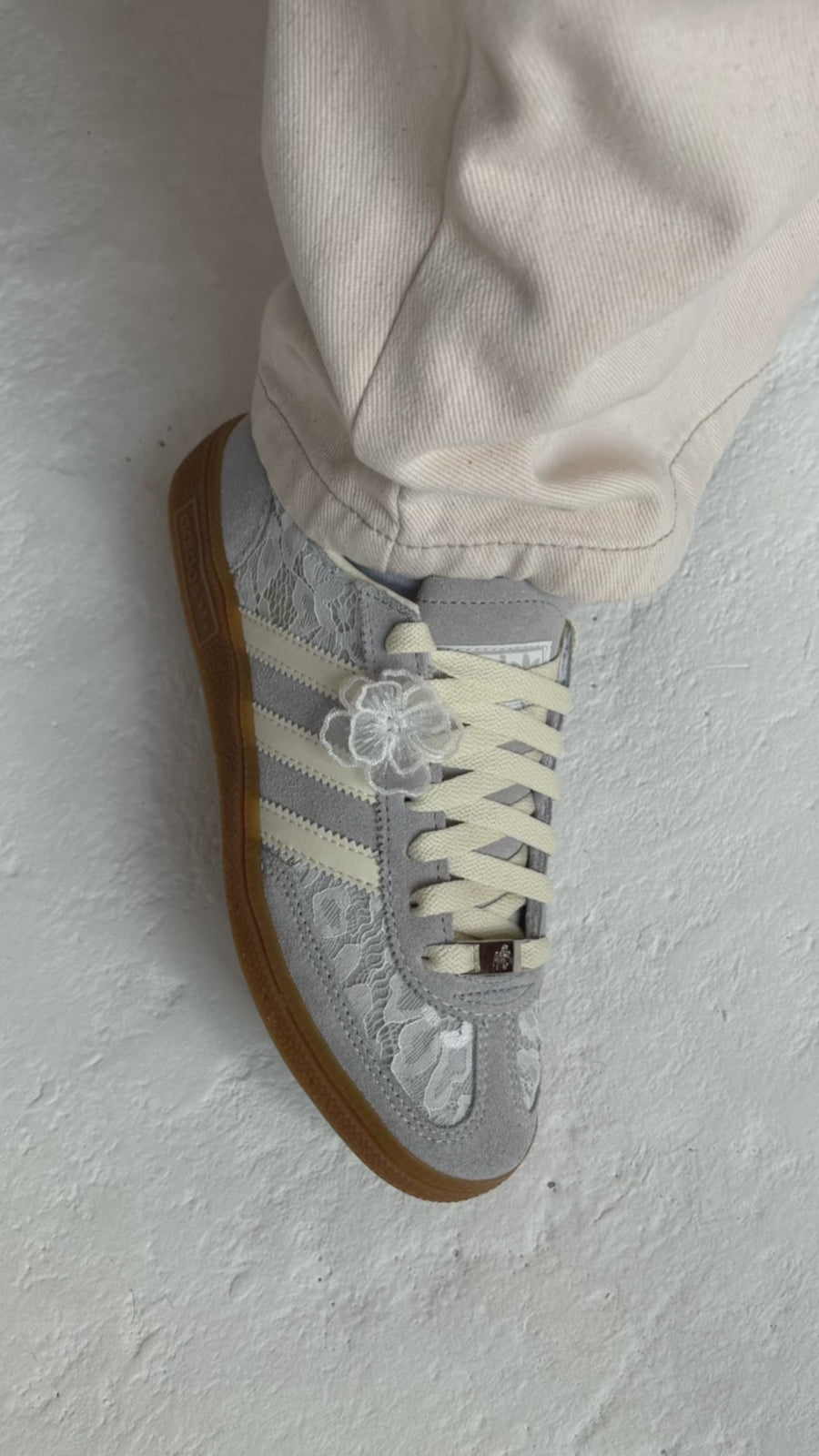 Lacey Flower Adidas Spezial Custom Sneakers