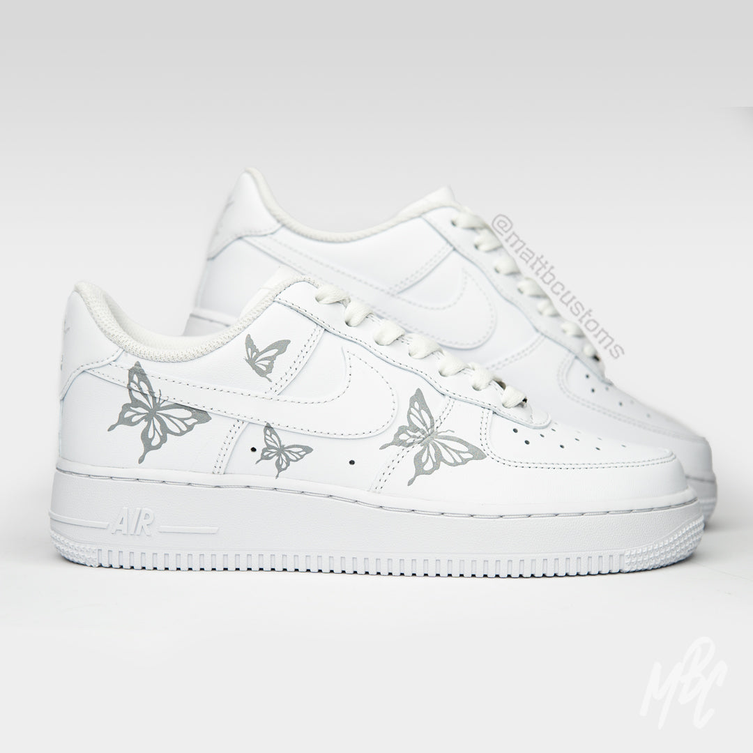 Nike Custom Reflective Butterflies - Air Force 1