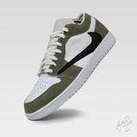 Sage Suede Reverse Swoosh - Jordan 1 Low | UK 9 Nike Sneakers