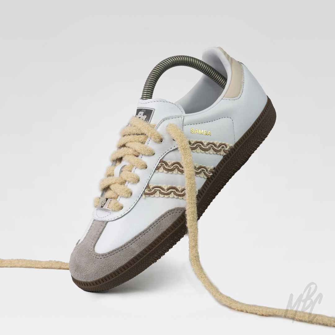 Beige Twine - Adidas Samba Custom Sneakers