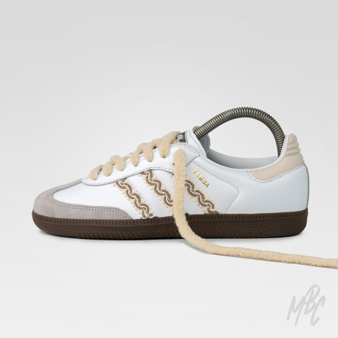 Beige Twine - Adidas Samba Custom Sneakers