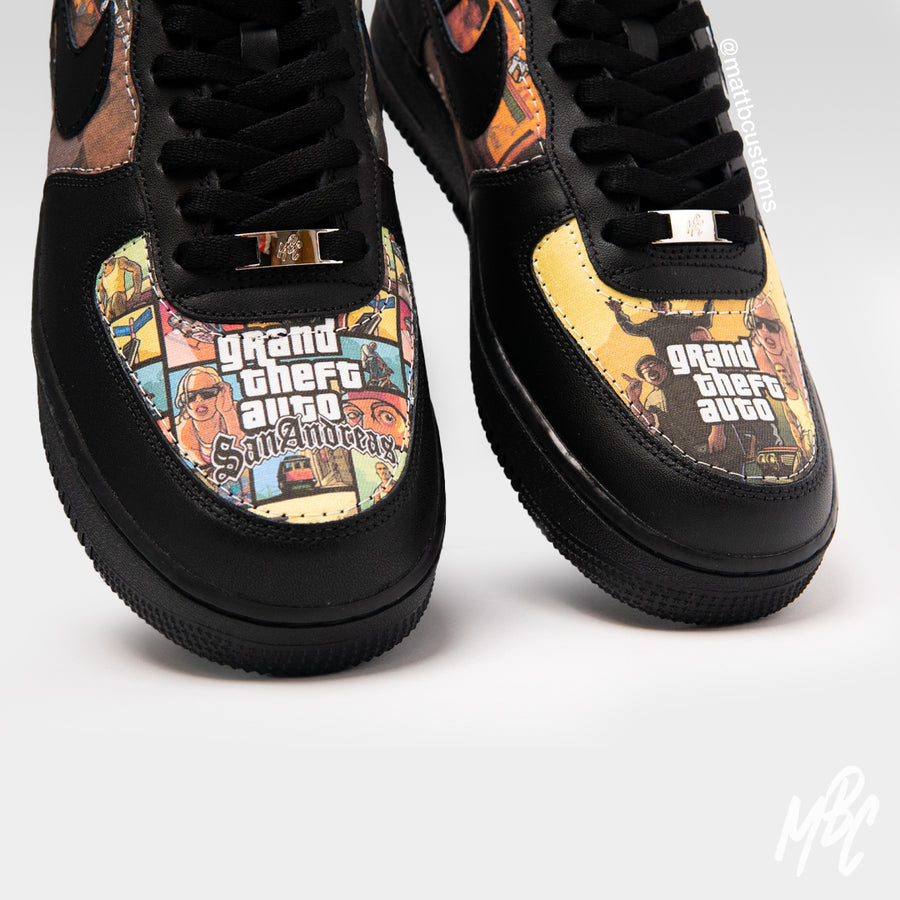 San Andreas Livin' - Air Force 1 Custom Nike Sneakers
