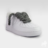 Thicc Laces - White Air Force 1 Custom Nike Sneakers