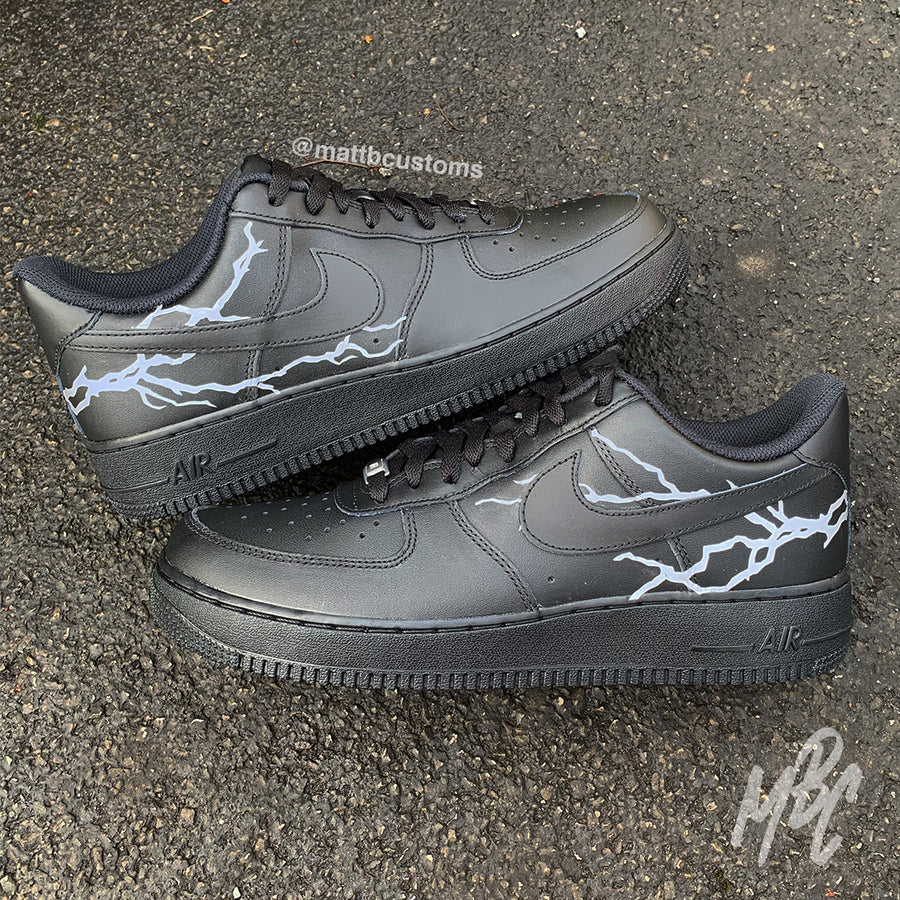 3M Reflective Lightning - Air Force 1 Custom Nike Sneakers